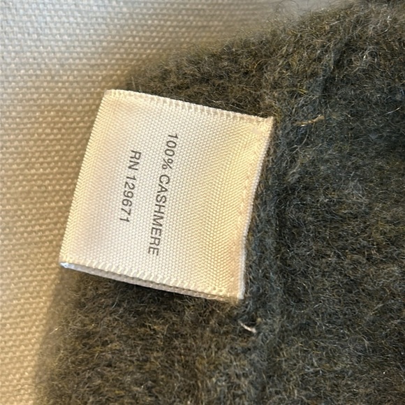 NakedCashmere Women’s Cashmere Cardigan Sweater Shacket Olive Green Heather XS - Picture 10 of 14